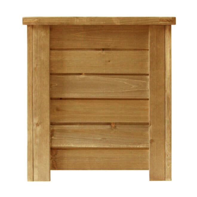Wooden Square Box Planter - 35cm - Natural - FSC 100% - Image 4