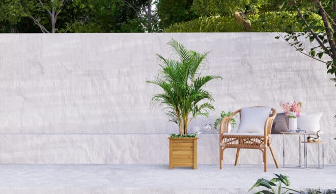Wooden Square Box Planter - 35cm - Natural - FSC 100% - Image 3