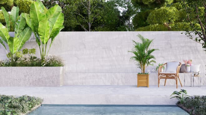 Wooden Square Box Planter - 35cm - Natural - FSC 100% - Image 2