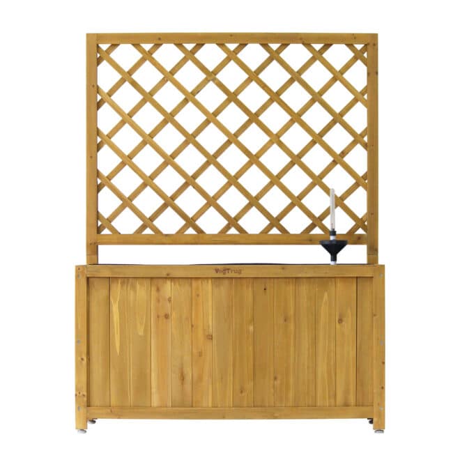 Wooden Trellis Box - 90cm (with liner) - Natural - FSC 100% - Image 6