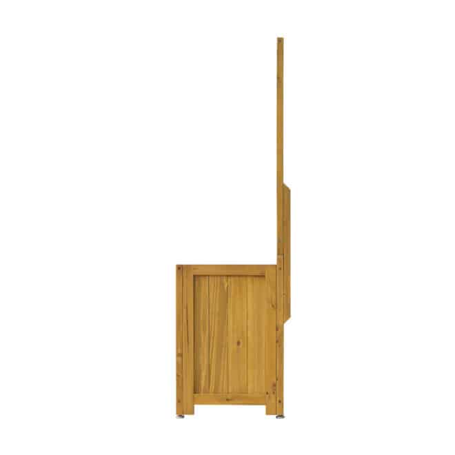 Wooden Trellis Box - 90cm (with liner) - Natural - FSC 100% - Image 2