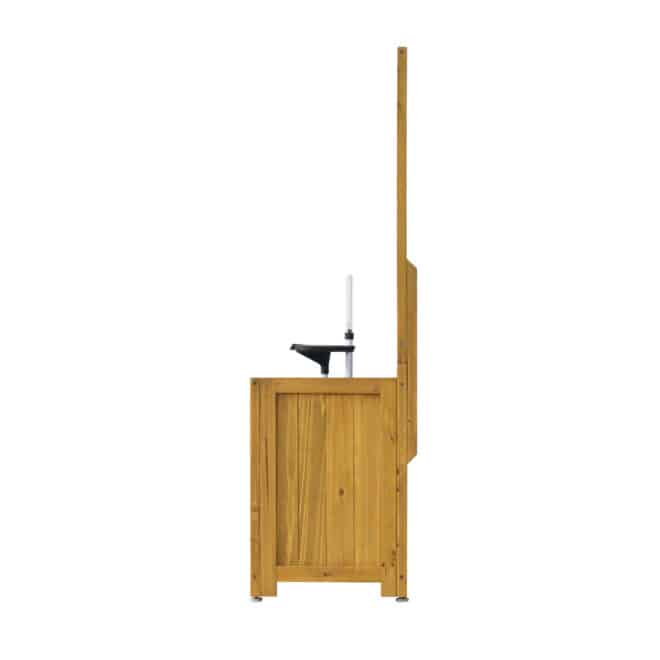 Wooden Trellis Box - 90cm (with liner) - Natural - FSC 100% - Image 3