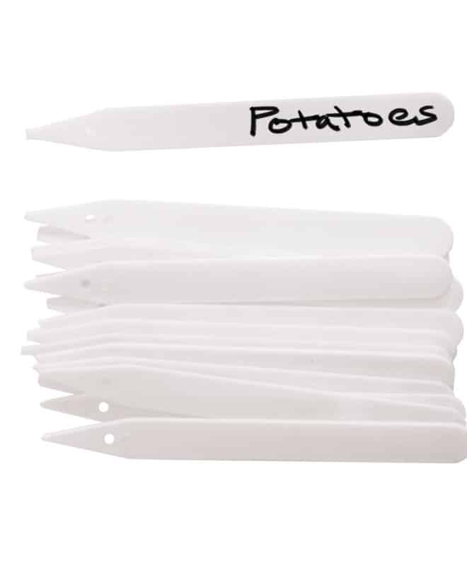 Plastic Plant Labels with pencil 13cm Pk 25