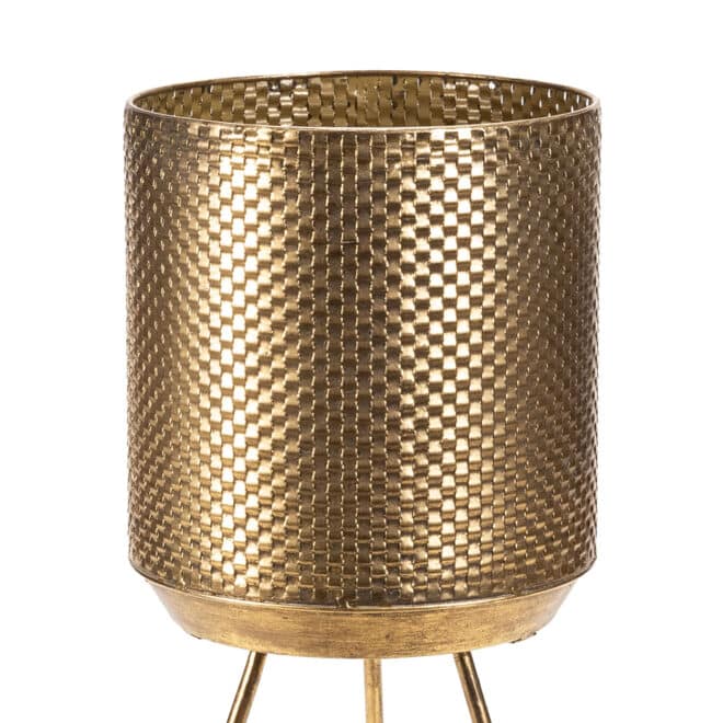 Squadra Planter 89cm - Gold Finish - Image 2