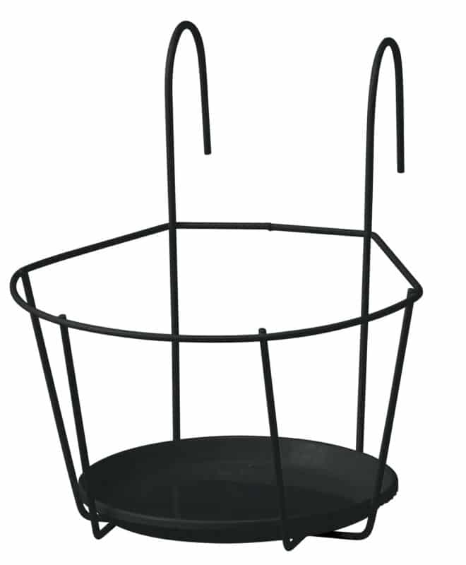 Single Wire Planter Holder 22cm - Black