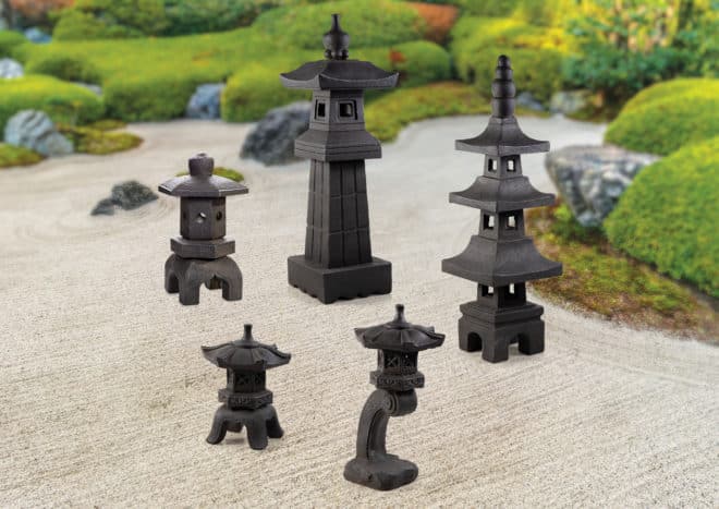 Pagoda - 3 Levels - Rusted Iron Finish - Image 2