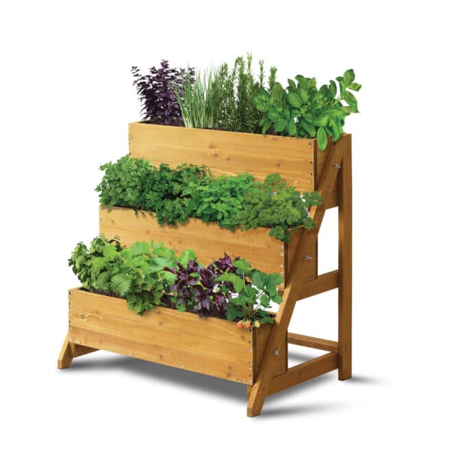 Terrace Planter - Three Tier - Natural - FSC 100%