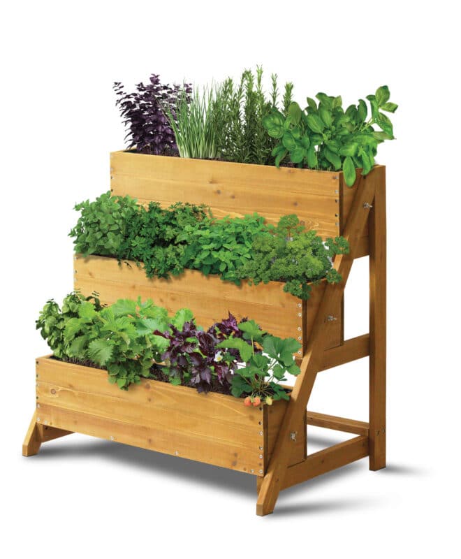 Terrace Planter - Three Tier - Natural - FSC 100%