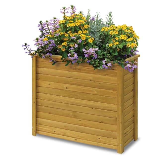 Wooden Planter Rectangle Tall - Natural (FSC 100%)