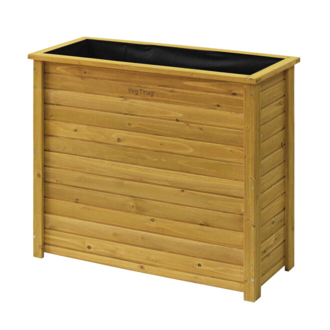 Wooden Planter Rectangle Tall - Natural (FSC 100%) - Image 9