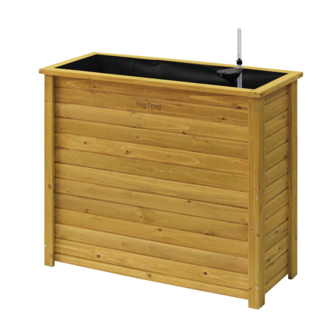 Wooden Planter Rectangle Tall - Natural (FSC 100%) - Image 14