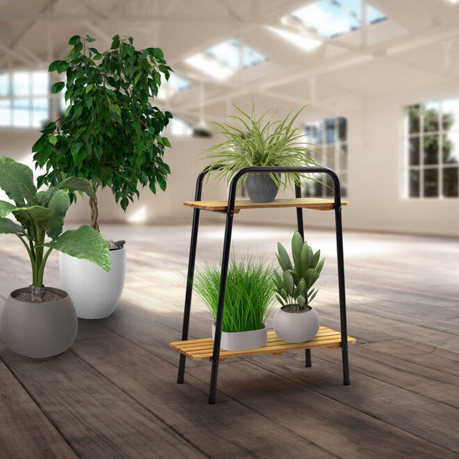 Plant Stand Moderno - 2 Shelf - Image 3