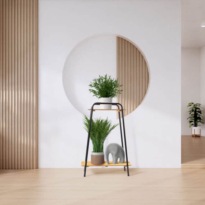 Plant Stand Moderno Tall - 2 Shelf - Image 4