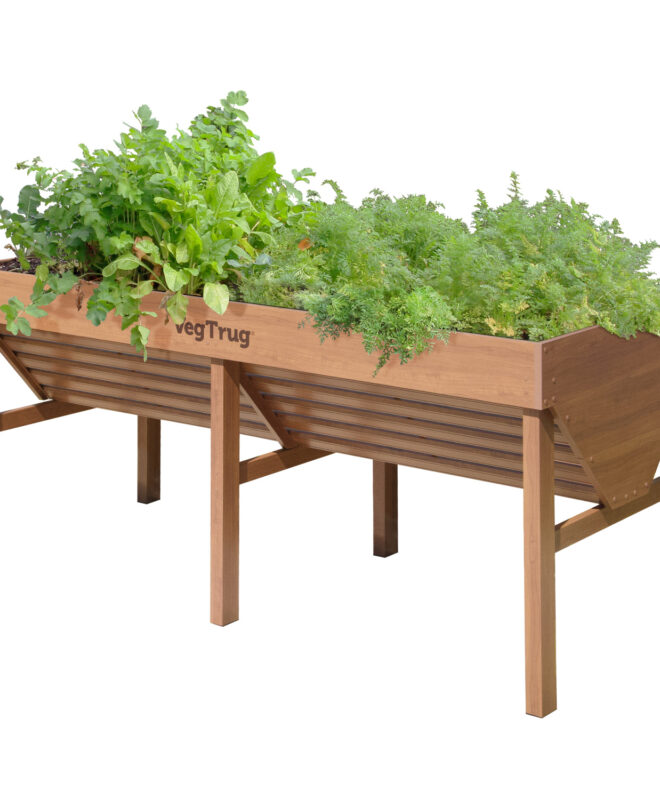 VegTrug Aluminium - 1.8m - Natural Wood Effect