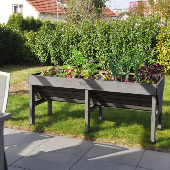 VegTrug Classic - Medium 1.8m - Grey Wash - FSC 100℅ - Image 4