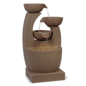 Lunara Sculptural Water Feature with Lights