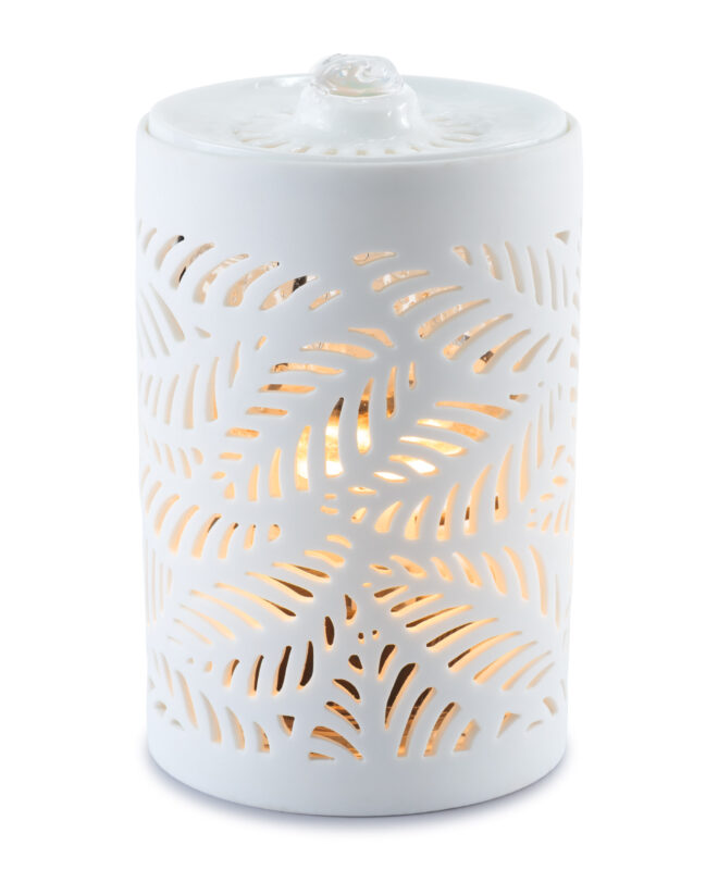 Eternal Foliage Indoor Water Feature - Porcelain with USB pump