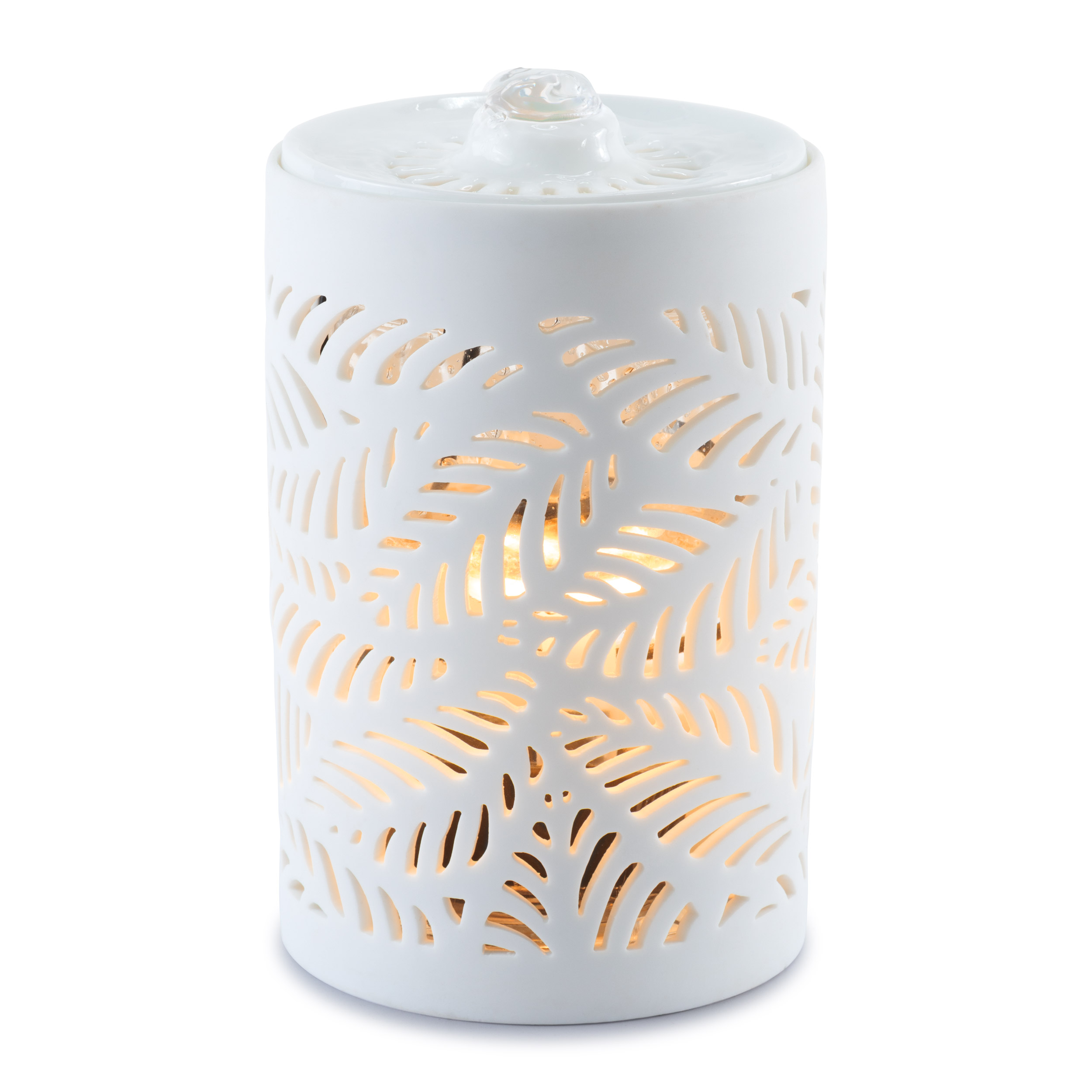 Eternal Foliage Indoor Water Feature - Porcelain with USB pump