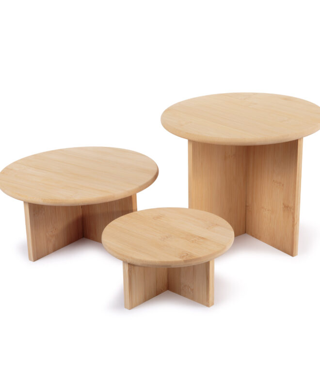 Bamboo Plant Stand family showing small medium and large sizes