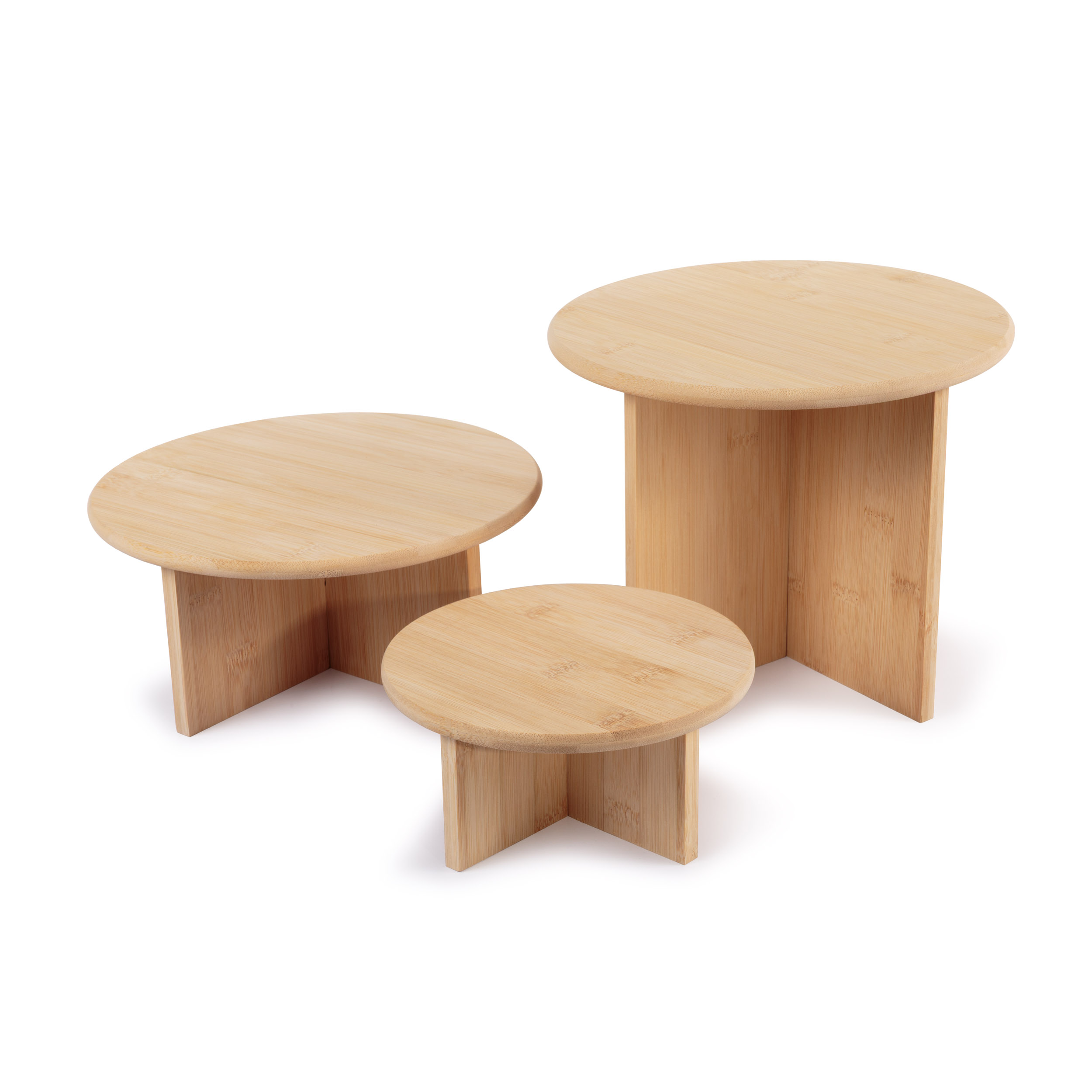 Bamboo Plant Stand family showing small medium and large sizes
