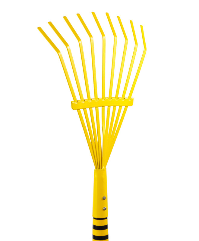 Kids Lawn Rake - Yellow